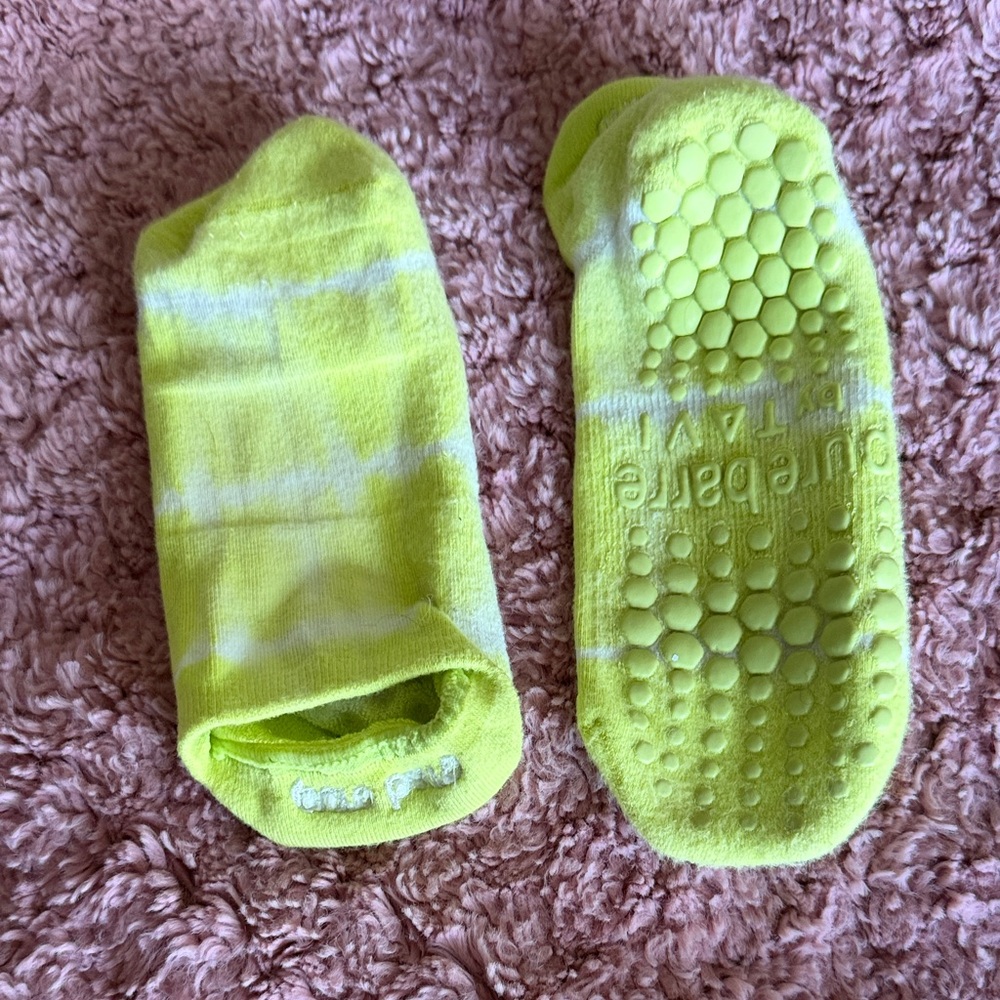 Bright Yellow Non-Slip Socks